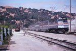 AMTK 356 being towed by Santa Fe